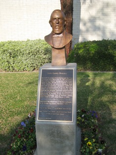 "Governor John Gately Downey", a bust