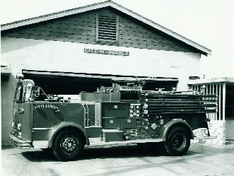 Fire station & truck from 1957