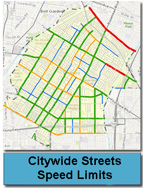 Citywide Streets Speed Limits