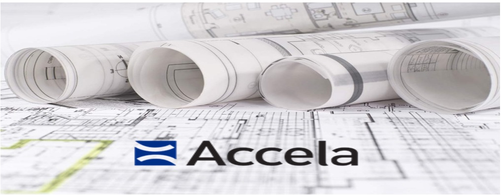 Accela Logo with plans