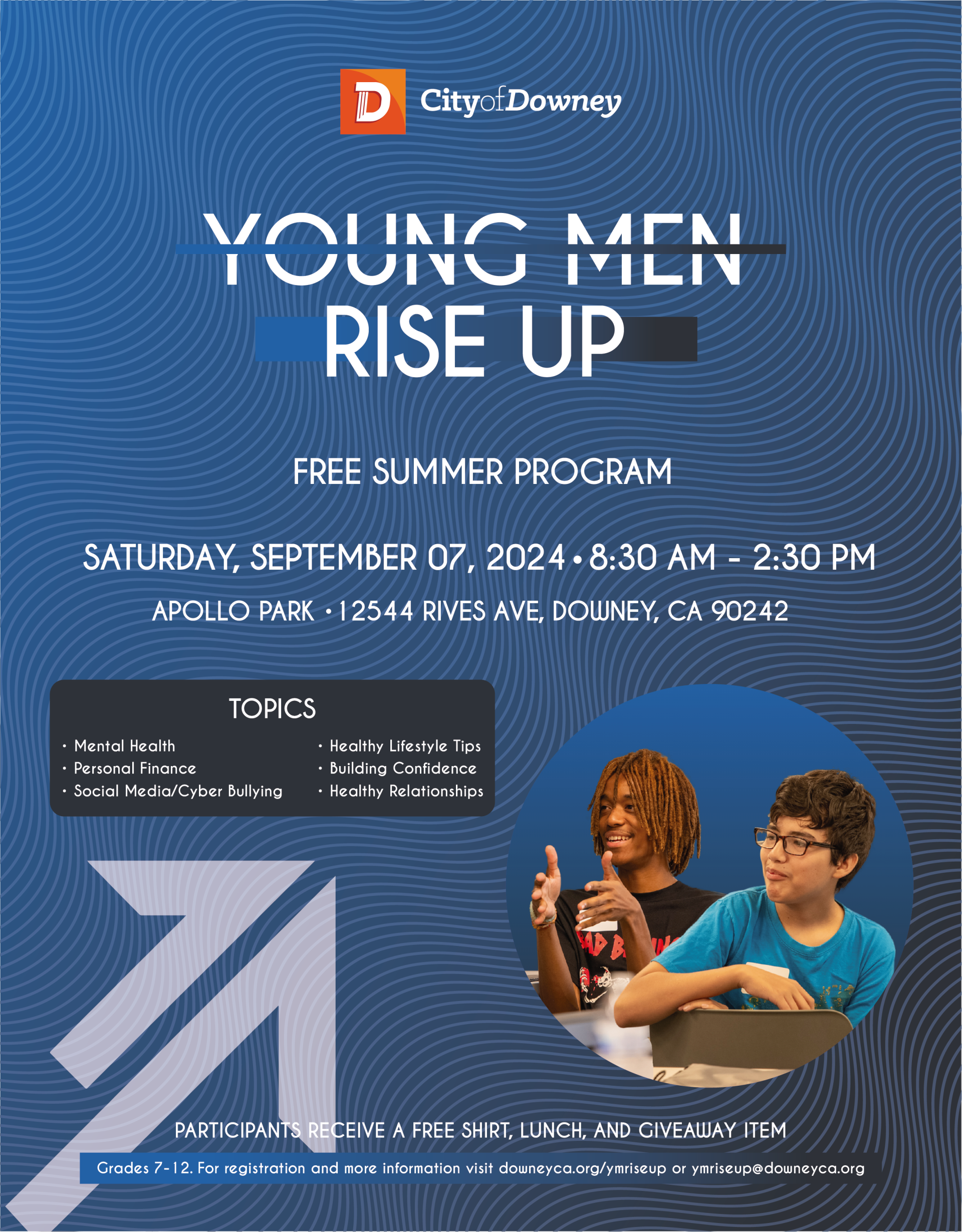 2024 Young Men Rise Up Flyer