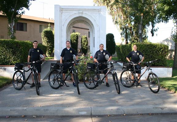 Police with bicycles